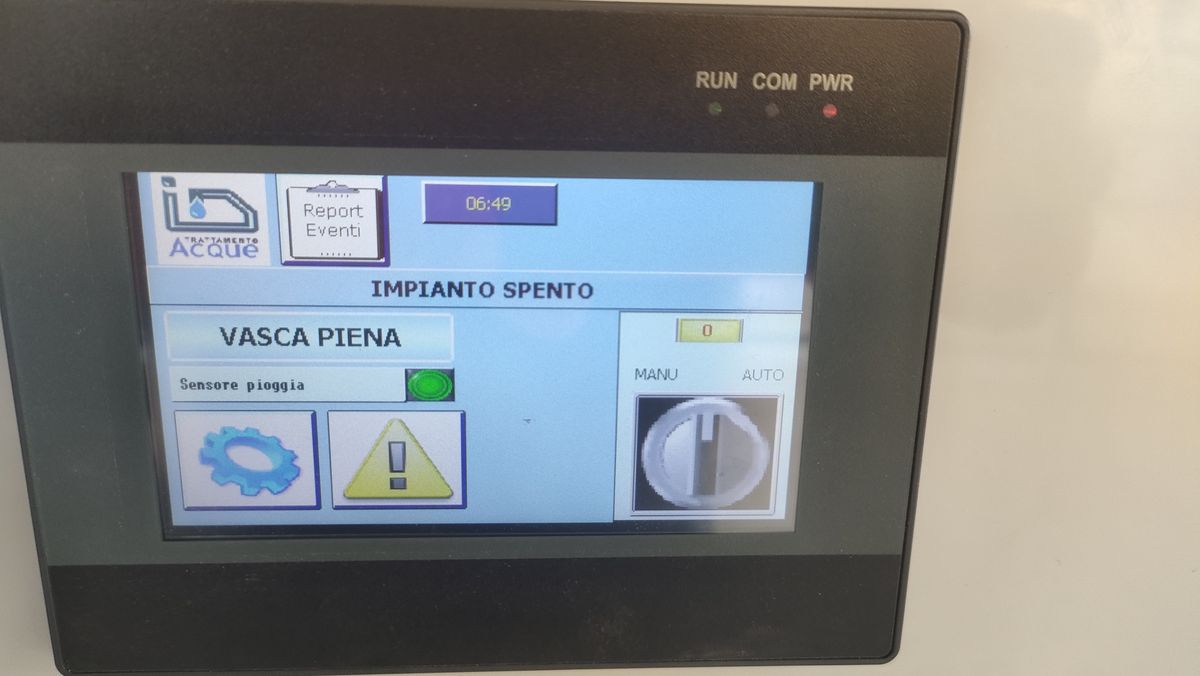 Quadro elettrico di comando - Manutenzione impianti